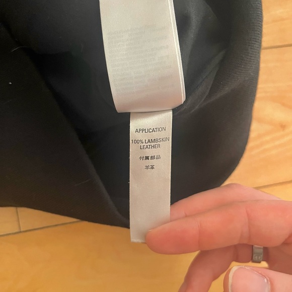 NWOT - Diesel Lambskin Sleeves Heavy L-Mifun Biker Hoodie - Picture 7 of 7